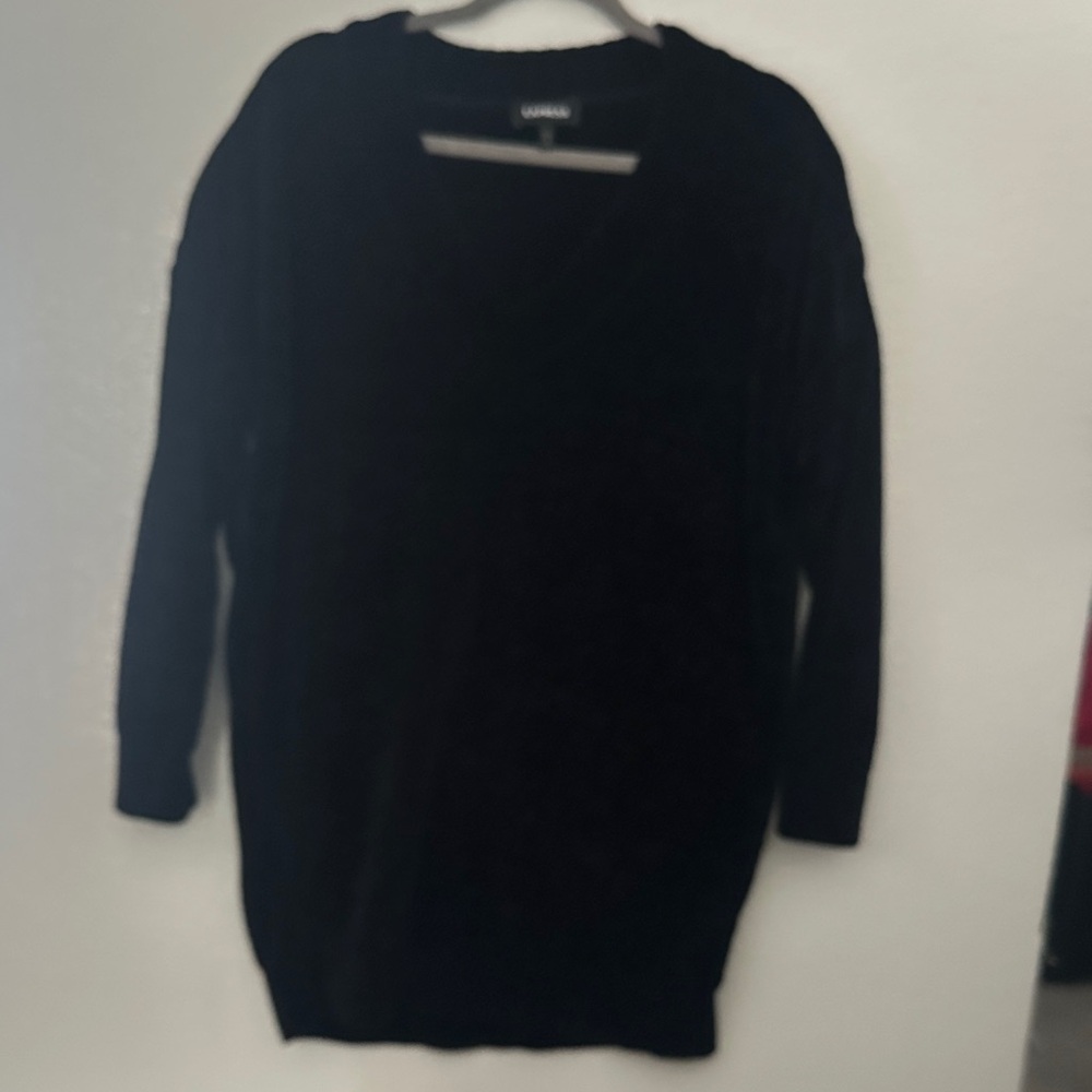 Express Black Crewneck Knit Sweater